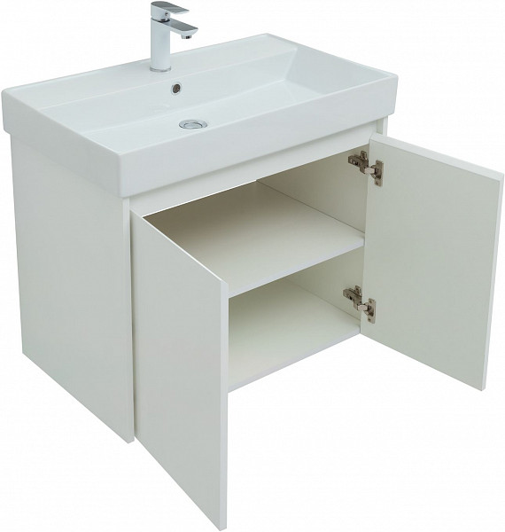 Мебель для ванной Aquanet Nova Lite 75 белый глянец (2 дверцы) 00302535