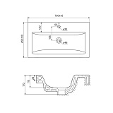 Умывальник мебельный, 70 см, 015, IDDIS, 0157000i28