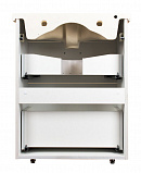 Тумба напольная Style line Лотос 60 под раковину Комо 60, Люкс белая, PLUS