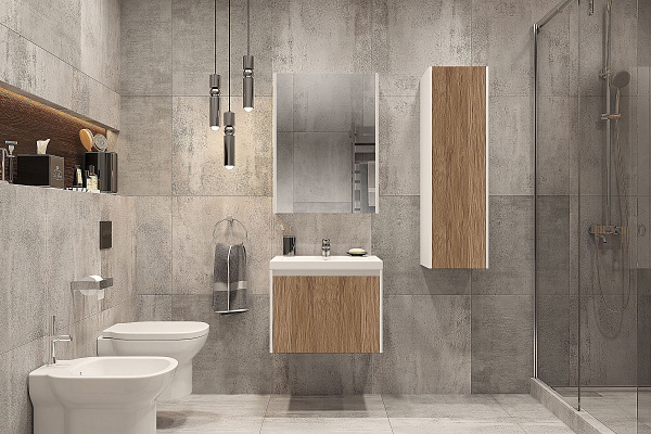 Зеркало-шкаф Velvex Klaufs 60 белое zsKLA.60-216