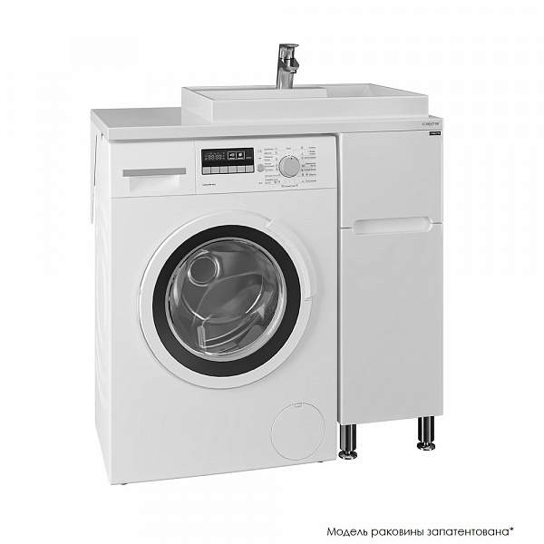 Тумба СаНта "Лондон 29" 2 ящ напольная, (ум. Юпитер 900*500 литой мрамор),