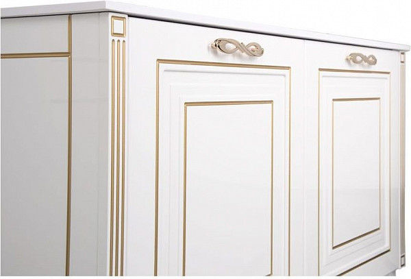 Мебель для ванной Aquanet Паола 120 белый/золото (литьевой мрамор) 00187865