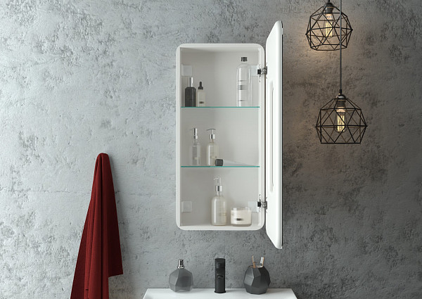 Зеркало-шкаф Континент "Elliott LED" 400х800 правый