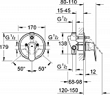 Смеситель Grohe Eurosmart Cosmopolitan 32879000 с внутренней частью
