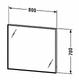 Зеркало Duravit L-Cube 80 LC738100000