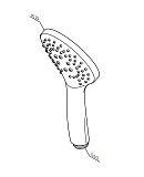 F0290064 Gem ручн.душ, 1 ф-ция, 110 мм, хром, шт