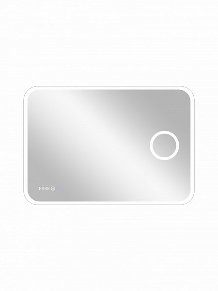 Зеркало Континент "Bliss Led" 1000х700 с увеличительным зеркалом, часами
