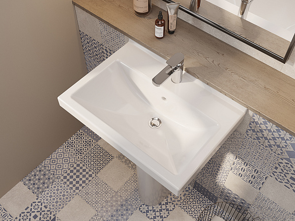 Пьедестал для раковины Santeri Визит белый 1.3605.3.S00.00B.0