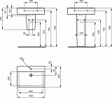 Раковина Ideal Standard Connect Cube 60 см E8103MA