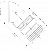 Гофра для унитаза McAlpine MRWC-F16R