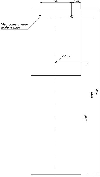 Зеркало Aquanet Гласс 60 белый LED 00274025