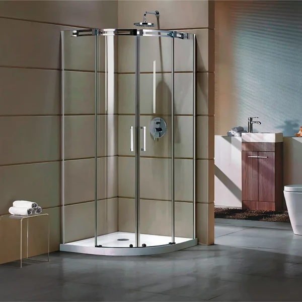 Душевой уголок Grossman GR-4100 Galaxy 100*100*190 полукруг, двери раздвижные