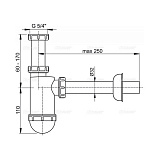 Сифон для раковины AlcaPlast A430