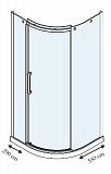 Душевой уголок Jacob Delafon Contra E22R90L-GA