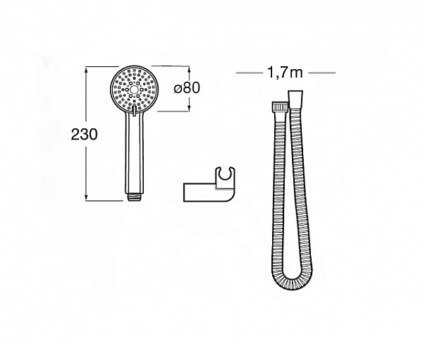 Ручной душ Roca Stella 80/1F 5B9303C00