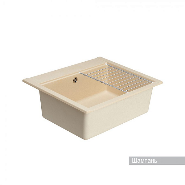 Мойка для кухни Aquaton Делия 60 прямоугольная шампань 1A715232LD290