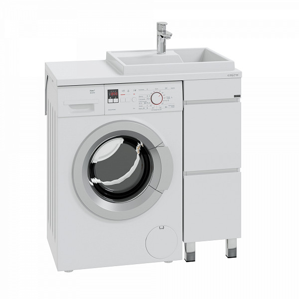 Тумба для умывальника напольная "Марс 29" 2 ящ.без ручек, (ум. Юпитер 900*500 литой мрамор)НП