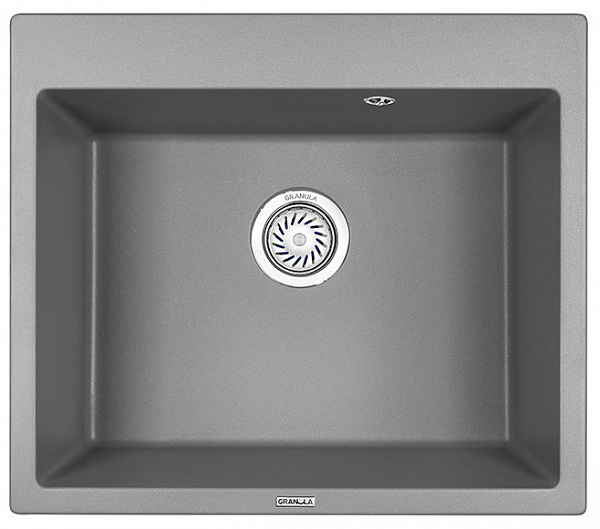 Мойка кухонная Granula квадратная кварц 6001, АЛЮМИНИУМ