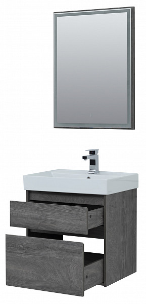 Мебель для ванной Aquanet Nova Lite 60 дуб рошелье (2 ящика) 00242920