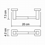 Держатель туалетной бумаги Wasserkraft Lippe K-6522