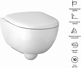 Комплект инсталляции с подвесным унитазом Geberit Renova Compact 500.122.TC.R