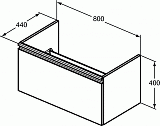 Тумба под раковину Ideal Standard Tesi T0047WI