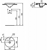 Рукомойник Ideal Standard Connect 38 см E504101