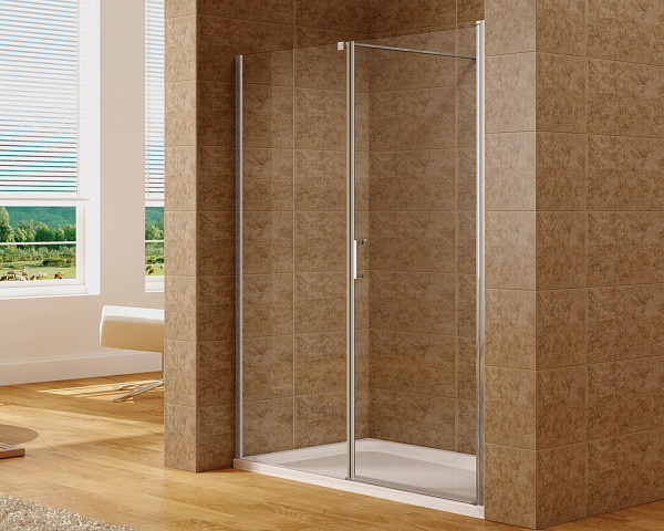 Душевая дверь Aquanet Cinetic 180, прозрачное стекло (AE12-N-90H190U-CT + AE12-F-90H190U-CT) AE12-N-90H190U-CT + AE12-F-90H190U-CT