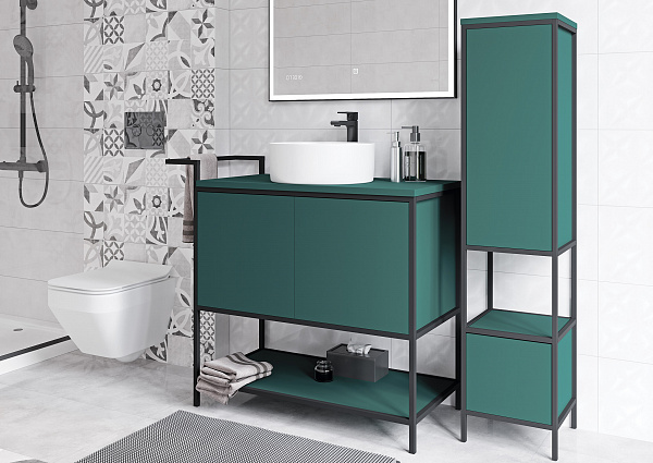 Душевая система BRASKO BLACK с термостатом Cersanit 63112