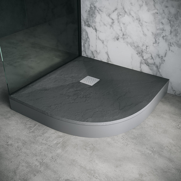 Поддон полукруг графит (100*100*2,5) Strong