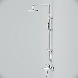 F40885C14 Sunny набор 2в1: см-ль д/ванны/душа, верхний душ d 220 мм, ручн.душ 110 мм, 1 ф-ция, душев