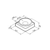 DA7734200 Jupiter Стеклянная мыльница с настенным держателем
