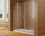 Душевая дверь Aquanet Cinetic 210, прозрачное стекло (AE12-N-120H190U-CT + AE12-F-90H190U-CT) AE12-N-120H190U-CT + AE12-F-90H190U-CT