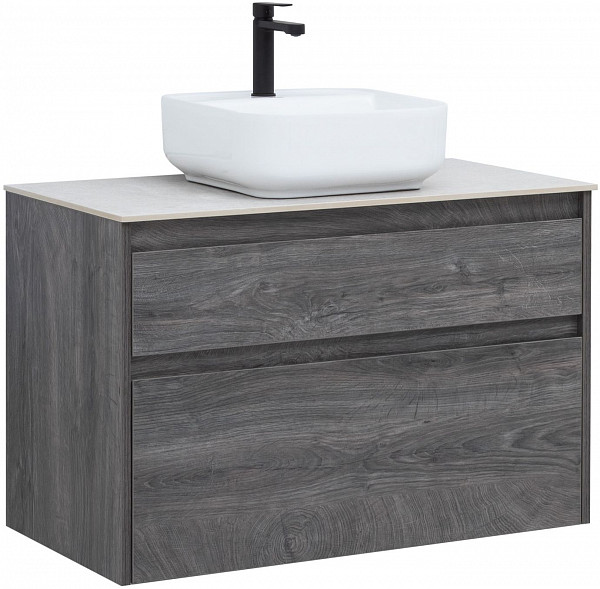 Тумба под раковину Aquanet Nova Lite 90 дуб рошелье (2 ящика) 00242267