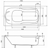 Акриловая ванна Besco Bona 170x70 WAB-170-PK