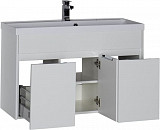 Тумба с раковиной Aquanet Латина 100 белый 00212837