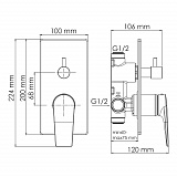 Aisch 5571 Смеситель для ванны и душа Wasserkraft