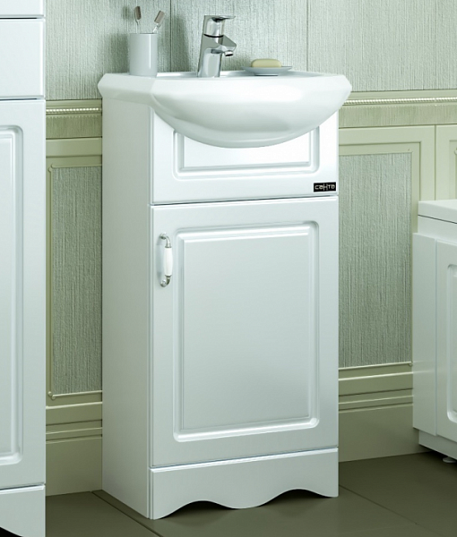 Тумба под раковину Верона 45 напольная с цоколем Санта 700189