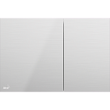 Клавиша смыва AlcaPlast FLAT INOX AIR, мат/глянец