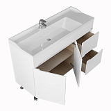 Тумба для умывальника напольная "Лондон 120" 2 ящика (для умывальника Сириус 120) Санта