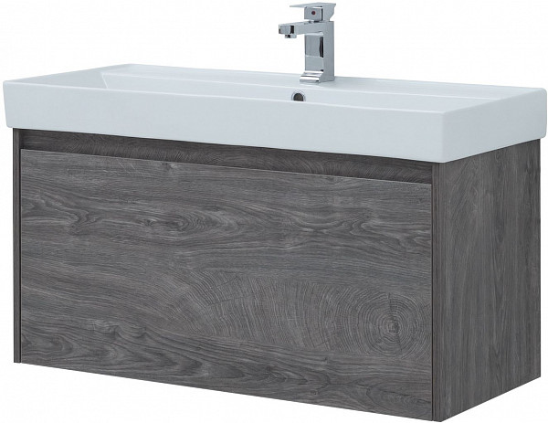 Тумба под раковину Aquanet Nova Lite 100 дуб рошелье (1 ящик) 00242579