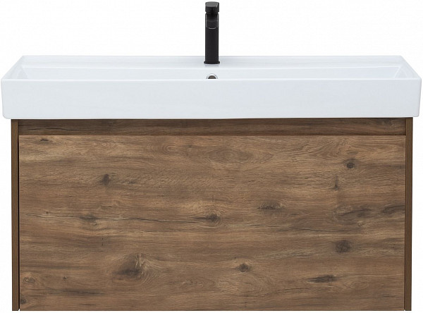 Тумба под раковину Aquanet Nova Lite 100 дуб рустикальный (1 ящик) 00249520