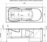 Акриловая ванна Aquanet Viola NEW 180x75 (с каркасом) 00242745