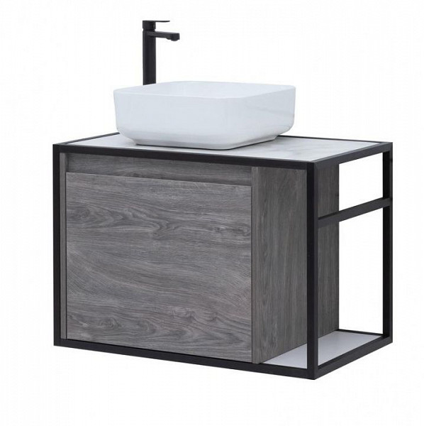 Тумба под раковину Aquanet Nova Lite Loft 75 L дуб рошелье 00261654