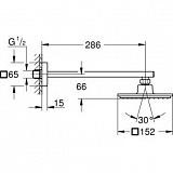 Душевая система GROHE Eurocube 119698