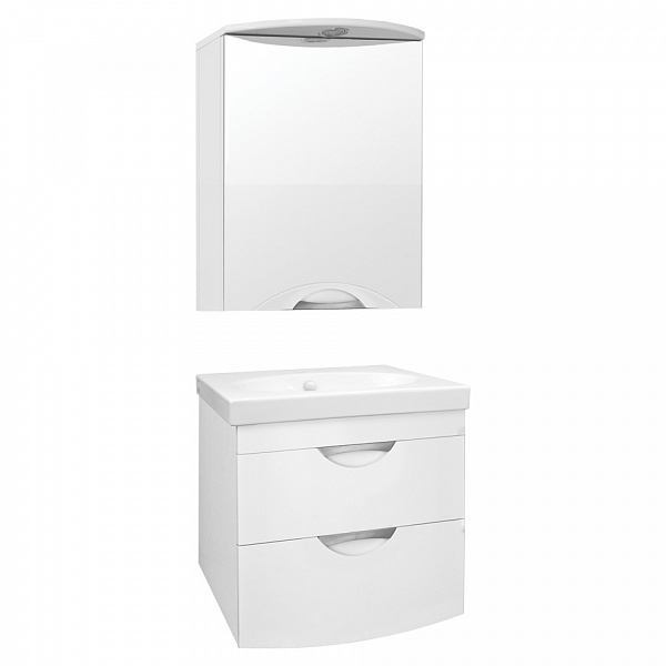 Зеркальный шкаф Style Line Жасмин 2 60х72/С