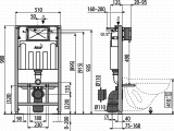 Инсталляция для унитазов AlcaPlast Sadromodul AM101/1000