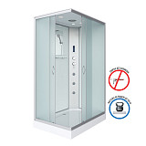 Душ.каб. NG-43295-14QF (1200х900х2150) низкий поддон(13см) стекло МАТОВОЕ 3 места