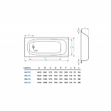 Ванна стальная "Koller Pool" Liberty 1600x700