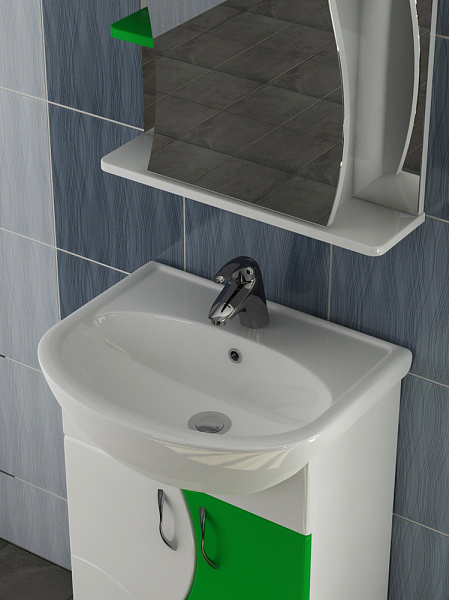 Тумба под раковину VIGO Alessandro 50 см tn.ALE.UYU.55.2D зел